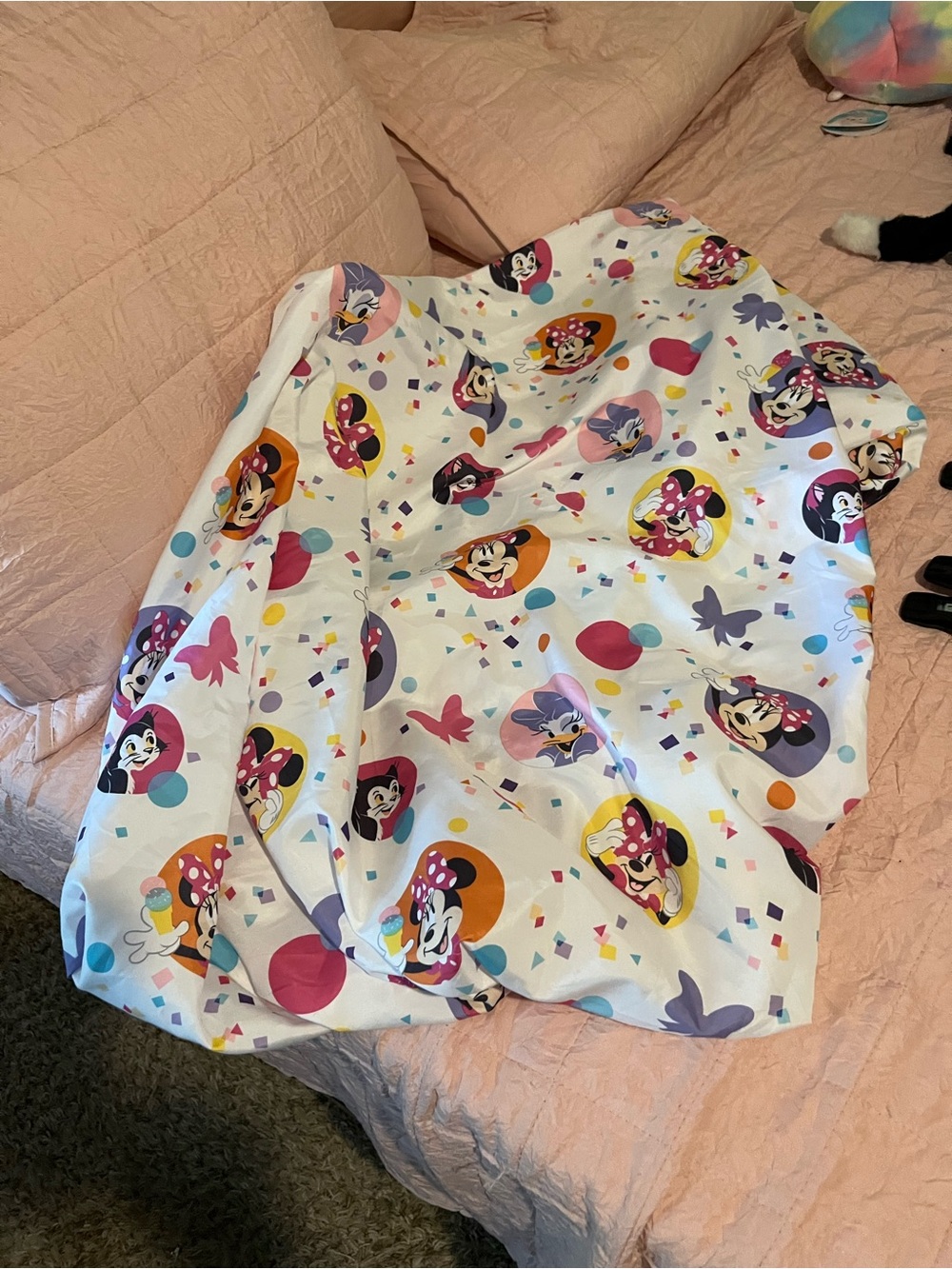 Disney Minnie Mouse White Multi-Color Kids Sheet